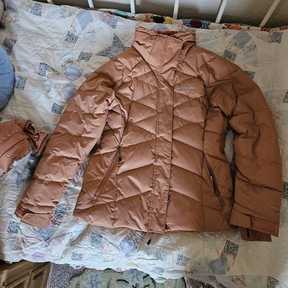Columbia down ski coat